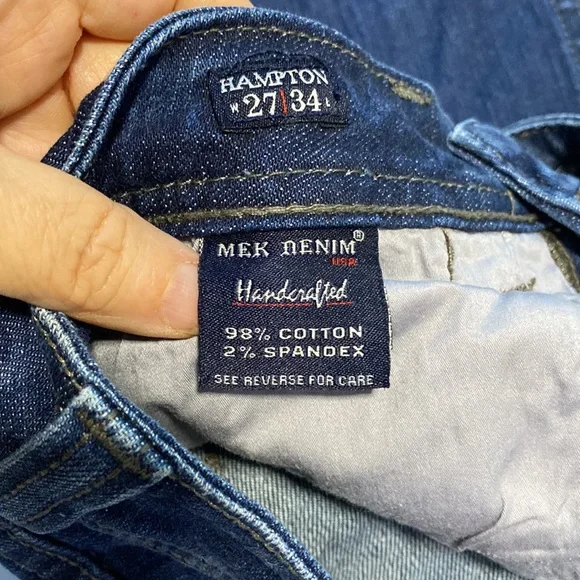 MEK Denim Jeans High Quality,Made in the USA / Size 27/34 - Picture 6 of 10